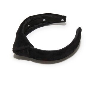 Lele Sadoughi (kids)  Black Velvet Knotted Headband